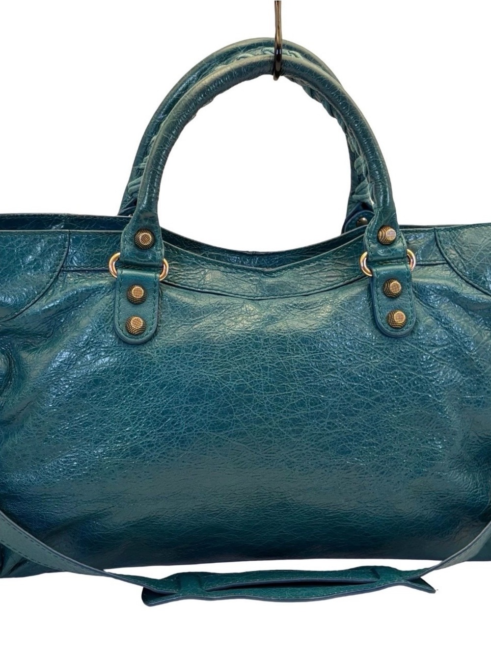 Balenciaga city bag Teal Leather Top-Handle & Shoulder Satchel - Picture 2 of 11